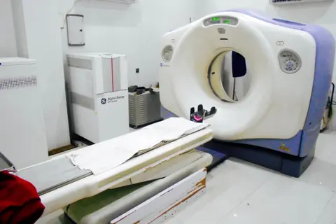 CT scan room shown in Krishna Hospital's official gallery
